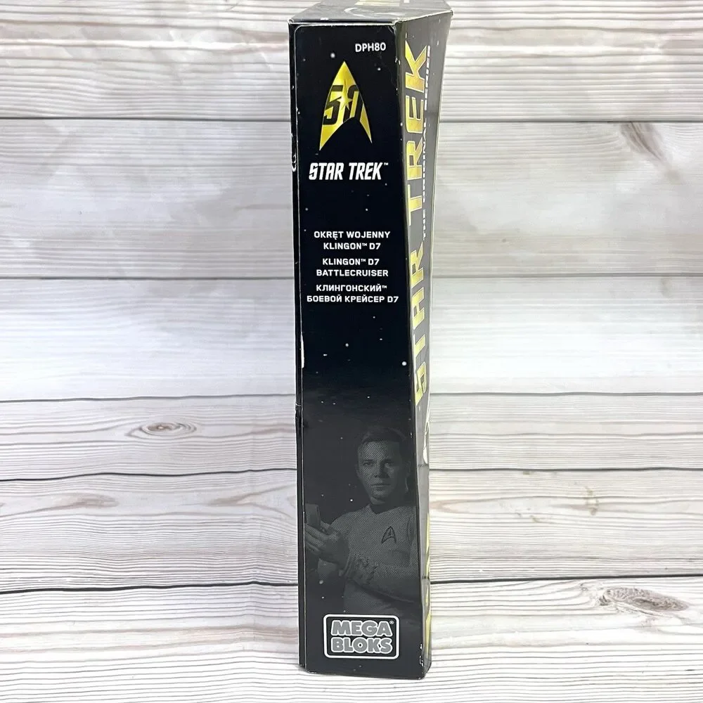Mega Bloks Star Trek Original Series Klingon D7 Battle Cruiser Set DPH80 -SEALED